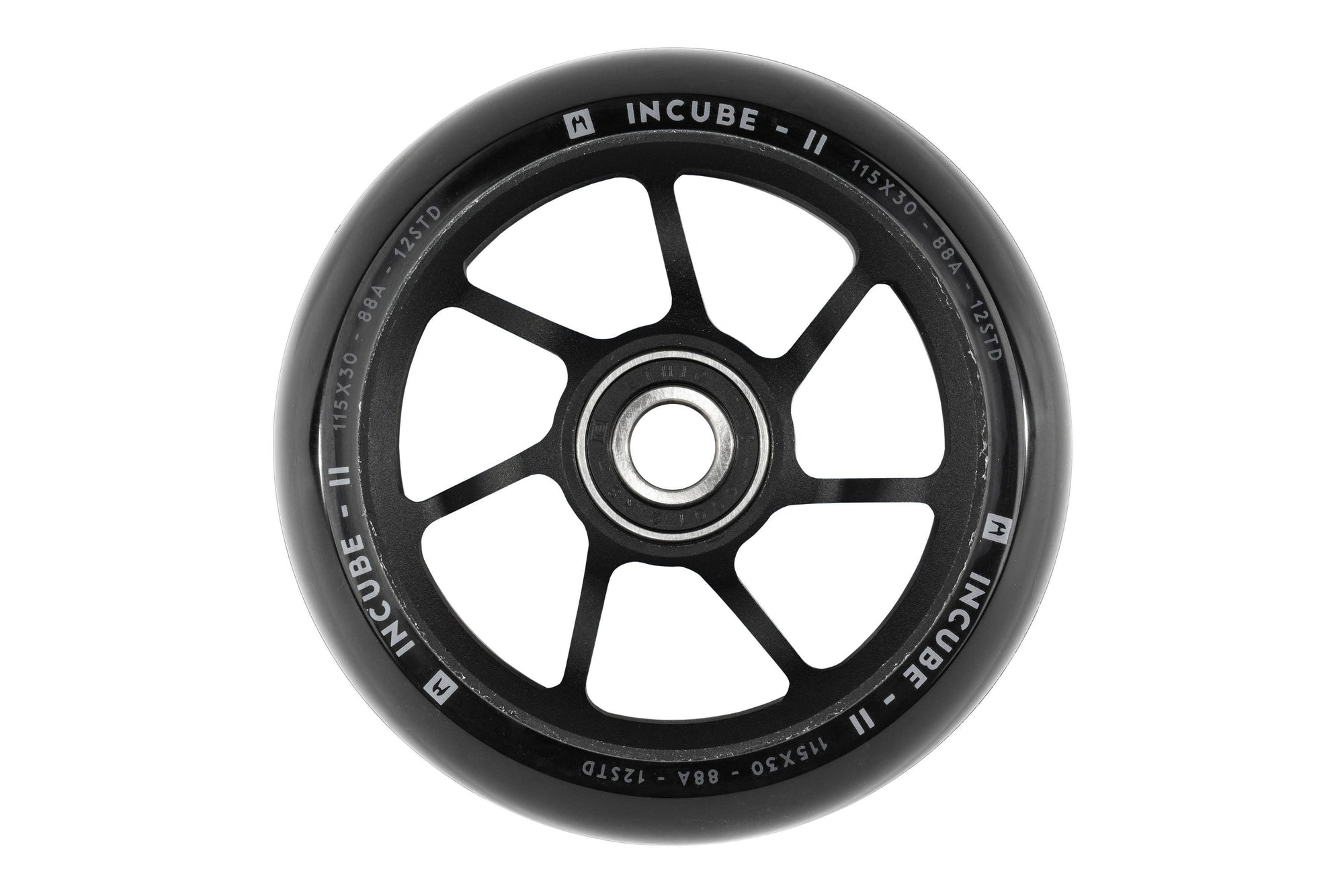 Ethic DTC wiel 12 inch Std Incube V2 115mm - zwart