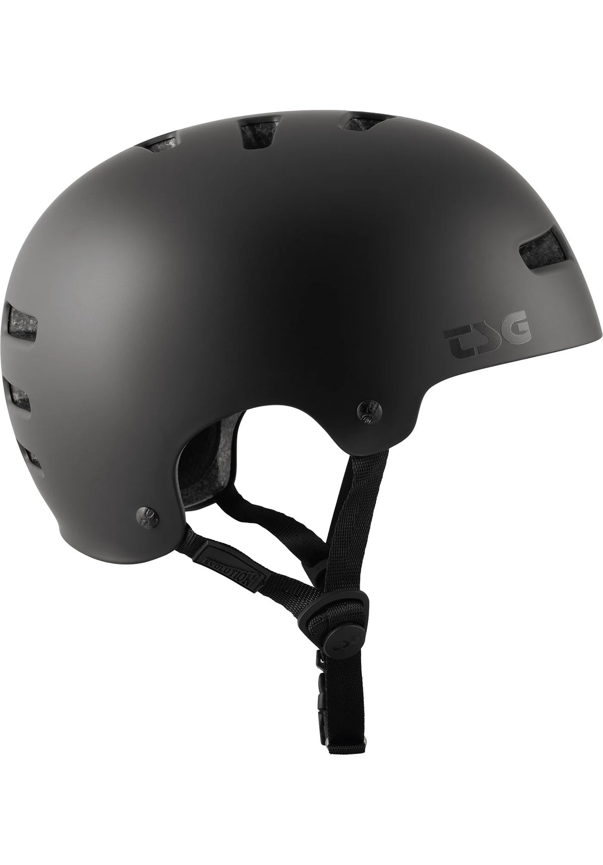 TSG Helmet Evolution Solid color (satin dark black)